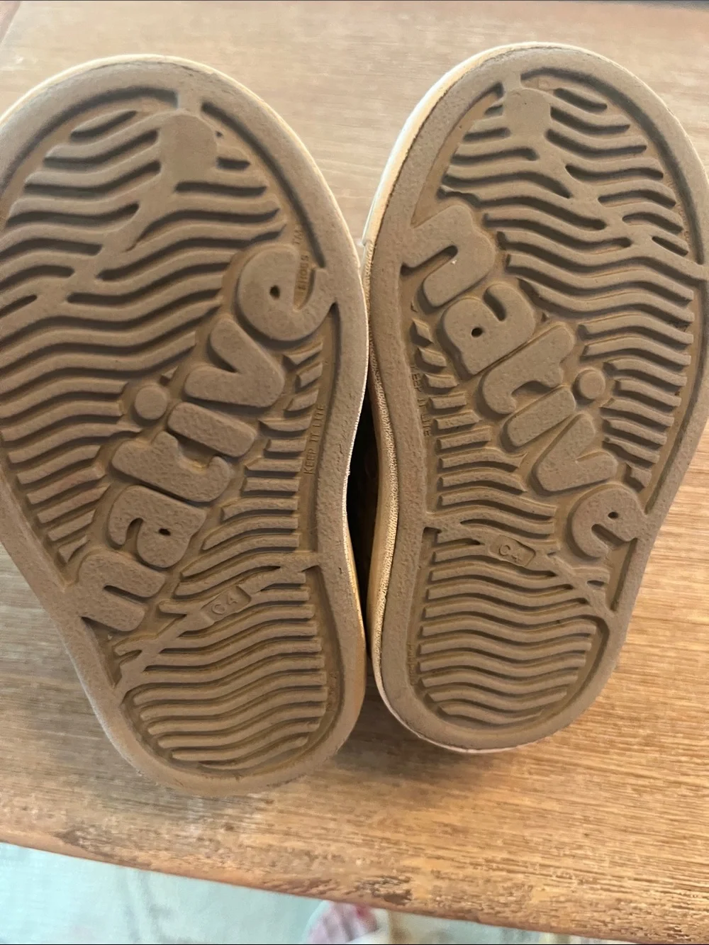 Native Shoes Kids Light Gray Slip-On Water Shoes